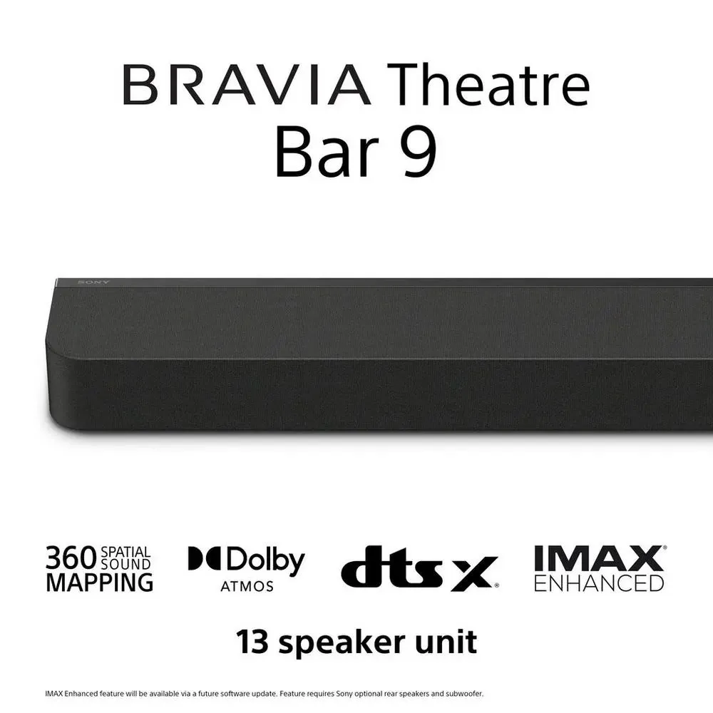 Sony HTA9000 7.0.2 Dolby Atmos Soundbar, Black