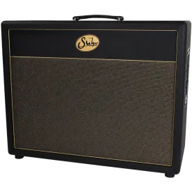 Suhr 2x12 Deep Speaker Cabinet, Gold Grill, Creambacks